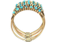 14ct Gold Harem Ring set with Turquoise