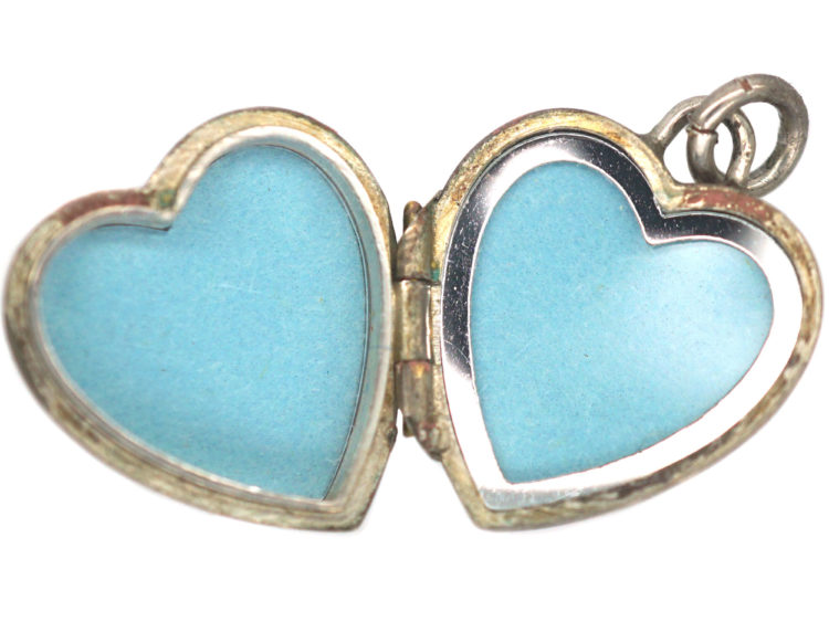 Silver Heart Shaped Locket