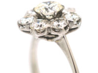 18ct White Gold Diamond Daisy Cluster Ring