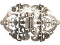 19th Century Dutch Silver Buckle with Angels