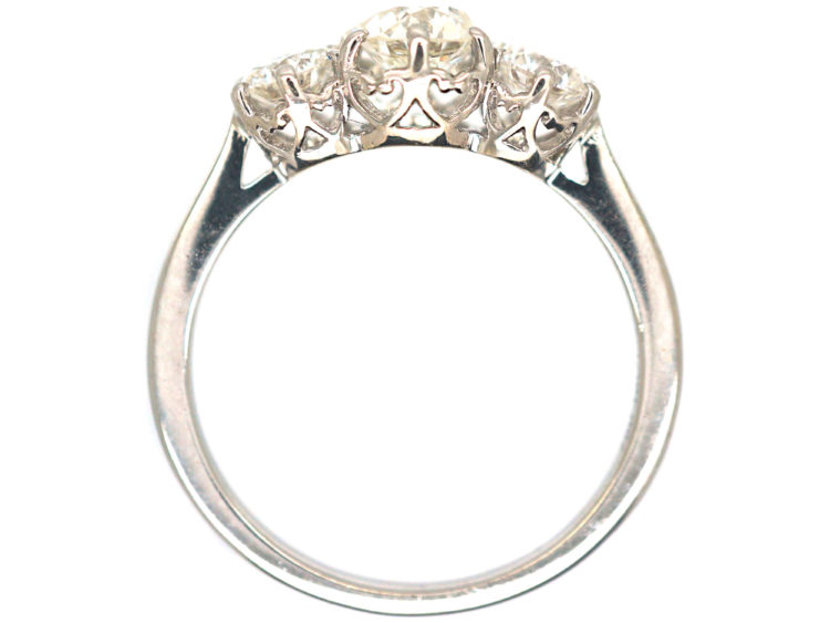 18ct White Gold Three Stone Diamond Ring