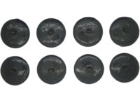Victorian set of Eight Papier mâché Buttons
