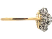 Edwardian 18ct Gold, Diamond Cluster Ring