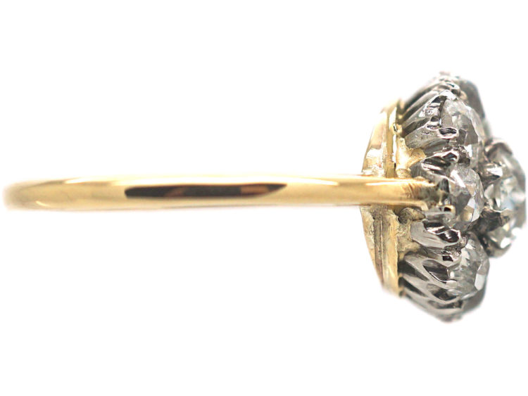 Edwardian 18ct Gold, Diamond Cluster Ring