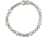 18ct White Gold & Diamond Tourbillon Bracelet by Fred, Paris