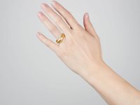 Post Medieval Gold Posy Ring engraved inside with 'As god hath apoynted be contente'