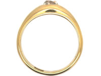 Victorian 18ct Gold & Diamond Rub Over Set Ring