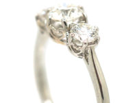18ct White Gold Three Stone Diamond Ring