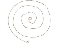 Edwardian Fine Platinum Chain