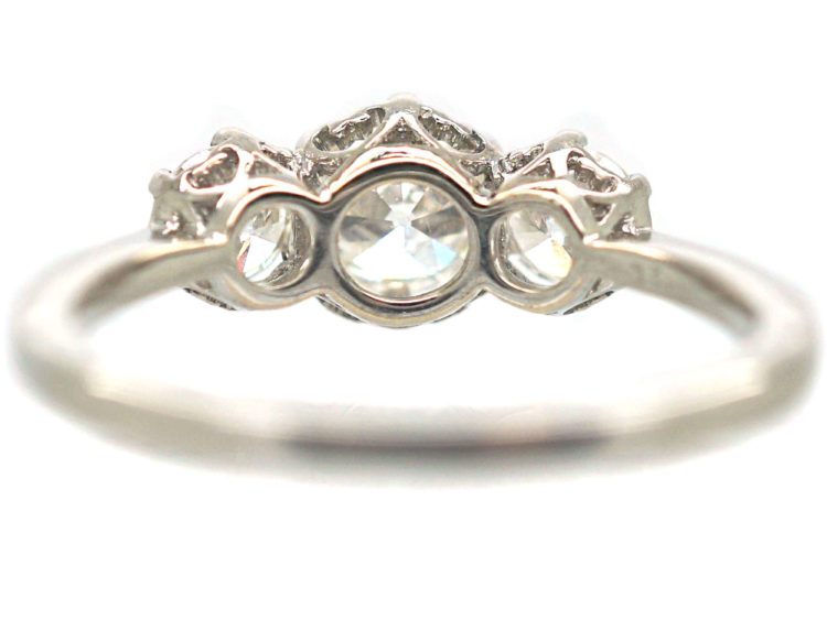 18ct White Gold Three Stone Diamond Ring