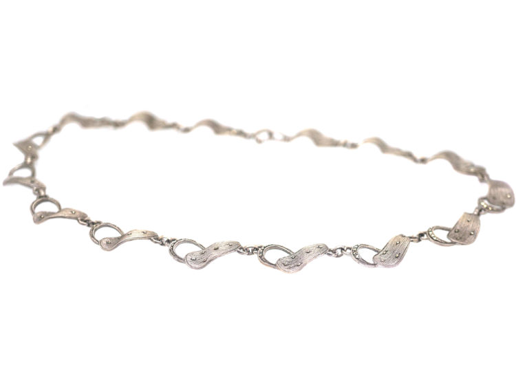 Art Deco Siver & Marcasite Necklace by Theodor Fahrner