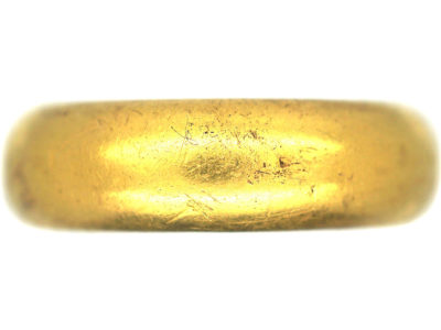 Post Medieval Gold Posy Ring engraved inside with ‘As god hath apoynted be contente’
