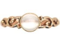 Edwardian 9ct Gold & Moonstone Ring