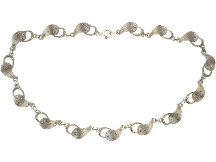 Art Deco Siver & Marcasite Necklace by Theodor Fahrner
