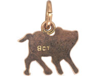 Edwardian 9ct Gold Cat Charm