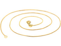 Modern 9ct Gold Snake Chain with Lobster Clasp