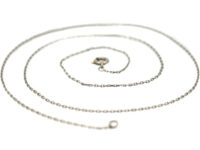 Edwardian Fine Platinum Chain