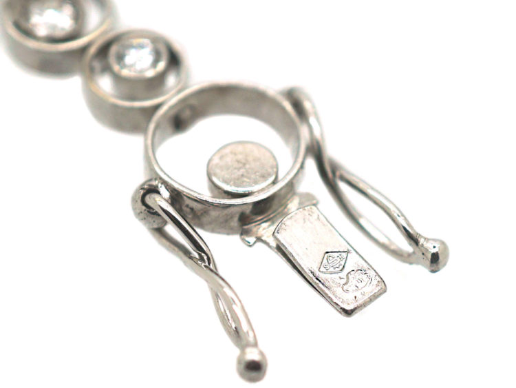 18ct White Gold & Diamond Tourbillon Bracelet by Fred, Paris