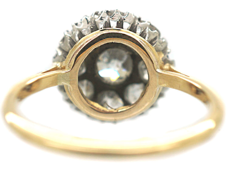 Edwardian 18ct Gold, Diamond Cluster Ring