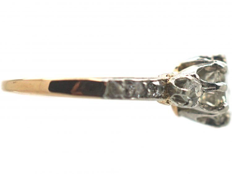 Edwardian 18ct Gold Three Stone Diamond Ring