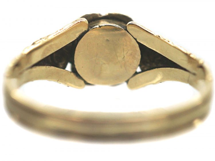 Regency 15ct Gold, Turquoise & Diamond Forget Me Not Cluster Ring