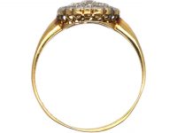 Edwardian 18ct Gold & Platinum Diamond Cluster Ring