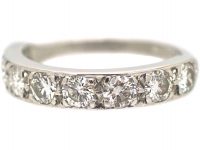 18ct White Gold Half Eternity Diamond Ring