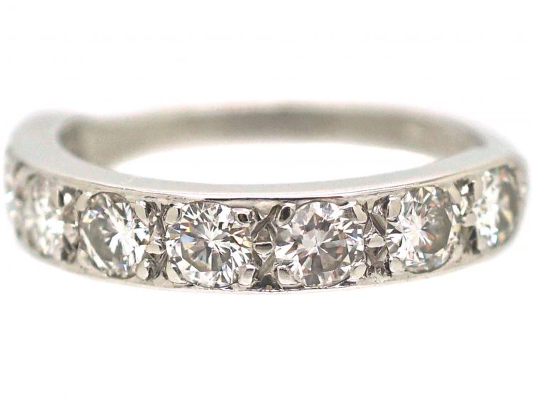 18ct White Gold Half Eternity Diamond Ring