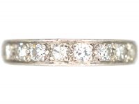 Art Deco French Platinum & Diamond Eternity Ring