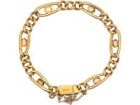 Edwardian 15ct Gold Bracelet set with Opals