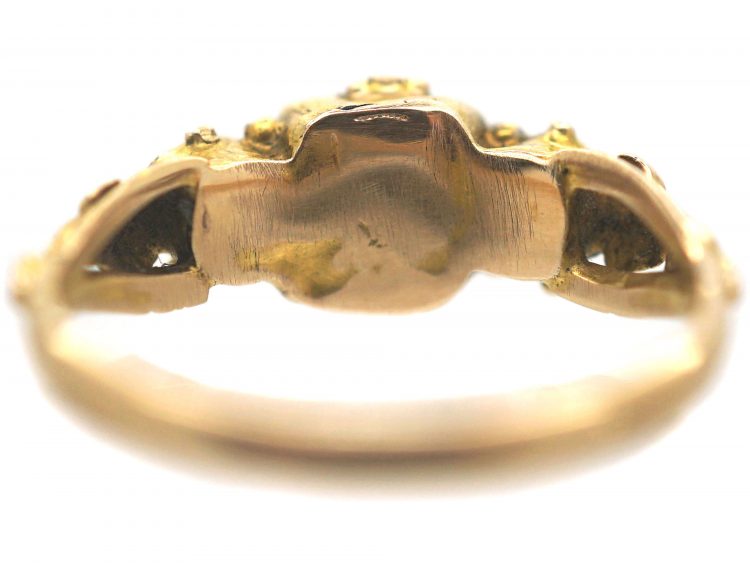 Regency 15ct Gold, Emerald & Diamond Ring