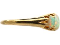 Edwardian 18ct Gold Five Stone Opal Ring