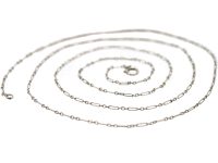 Edwardian Long Platinum Chain