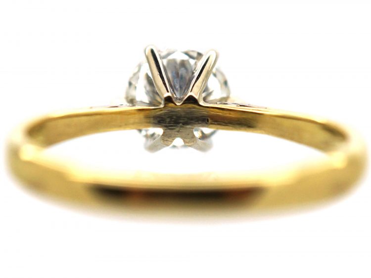 18ct Gold One Carat Diamond Solitaire Ring