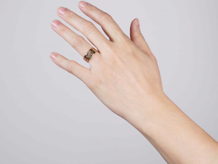 18ct Three Colour Gold Ring by Deakin & Frances