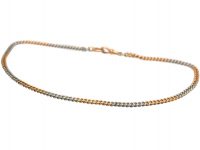 Edwardian 15ct Gold & Platinum Albert Chain