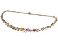 Victorian Gold & Silver Harlequin Necklace