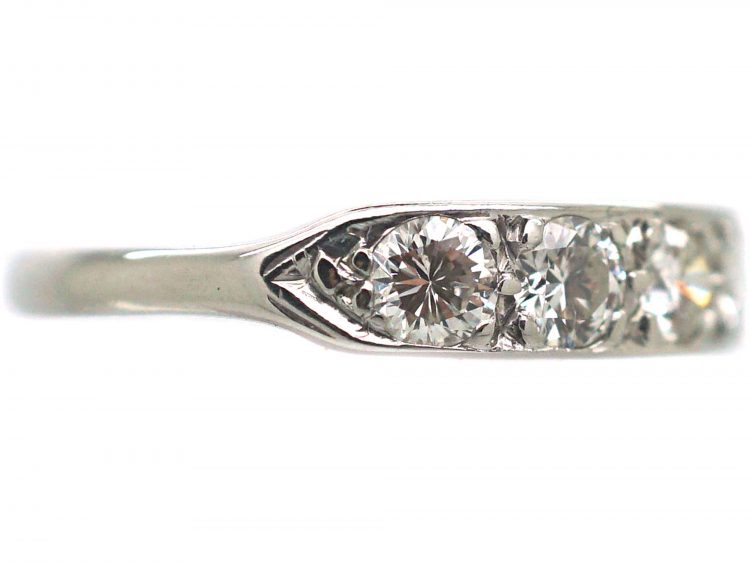 18ct White Gold Half Eternity Diamond Ring