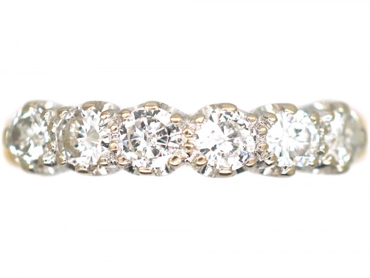18ct Gold, Six Stone Diamond Ring