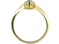 Art Deco 18ct Gold & Platinum, Aquamarine Ring