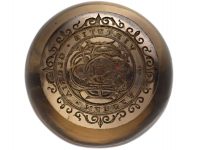Victorian 15ct Gold & Smokey Quartz Curling Seal with Monogrammed Intaglio
