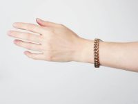 Edwardian 15ct Gold Coiled Curb Link Bangle