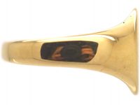 18ct Gold Signet Ring with Intaglio of a Serpent & Crown