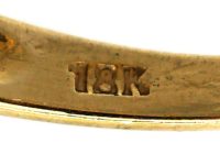 18ct Gold, Sapphire & Diamond Crossover Ring