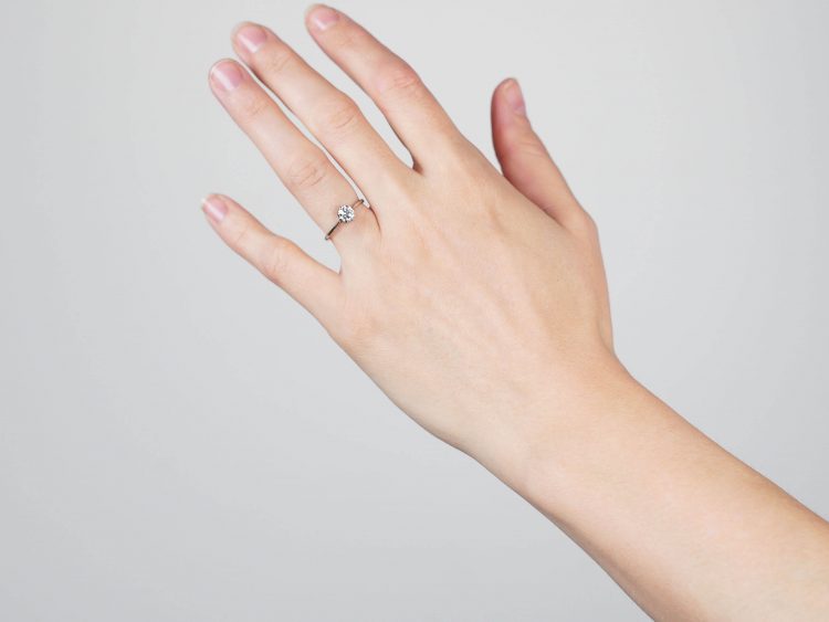 Art Deco Platinum & Diamond Solitaire Ring