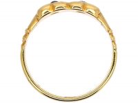 Edwardian 18ct Gold Double Heart Ring