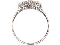 Art Deco Platinum & Three Stone Diamond Ring
