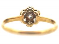 Edwardian 18ct Gold & Platinum Diamond Cluster Ring