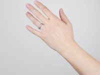 Art Deco French Platinum & Diamond Eternity Ring