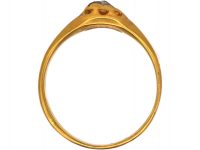 French Mid 18th Century 18ct Gold, Rose Diamond Ring